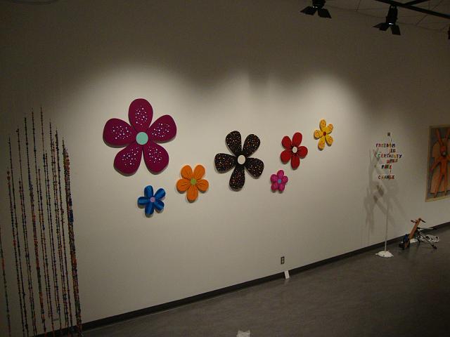 install - wallflowers (27).JPG - before the gallery lighting had been arranged